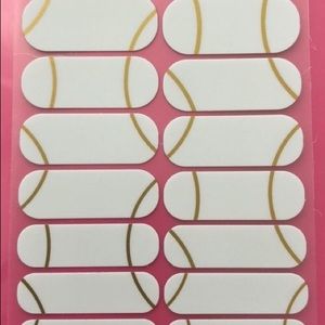 Magnetic gold jamberry nail wrap